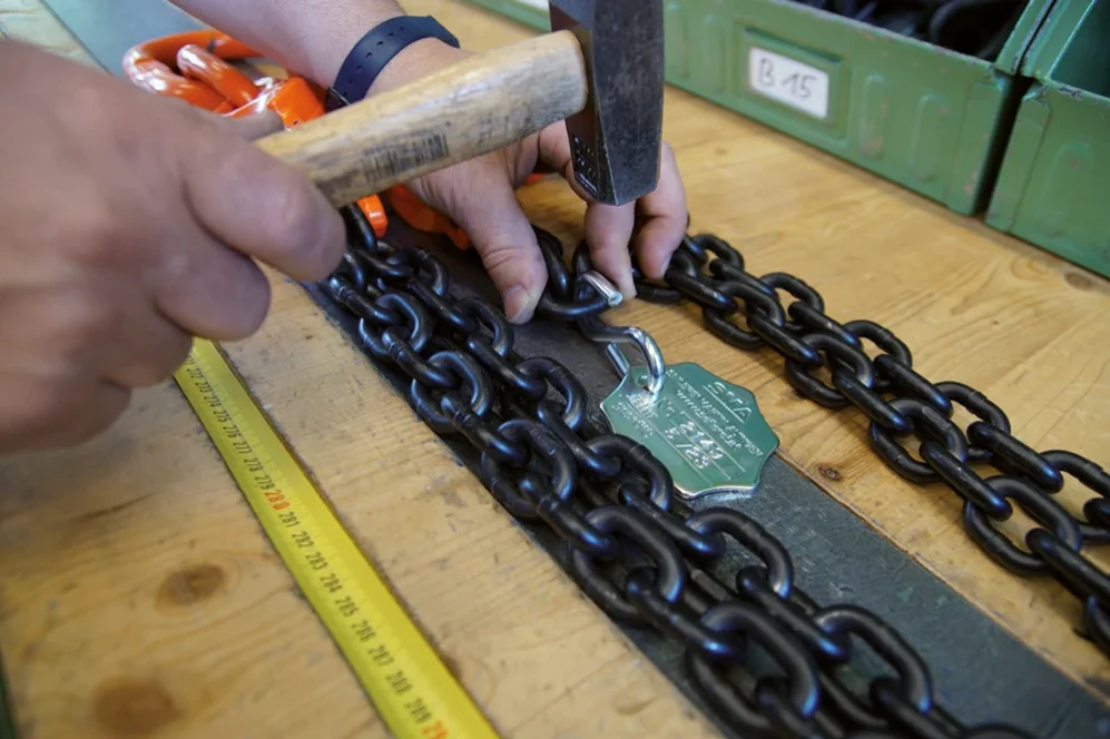 Prüfservice für Anschlagketten